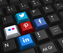 Social Media Keyboard public domain