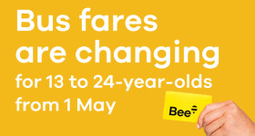 Fares are changing poster Dunedin