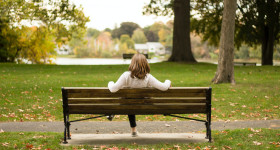 Menopause park bench