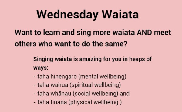 Wednesday Waiata 1