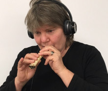 Jane Venis Recording bone flute 
